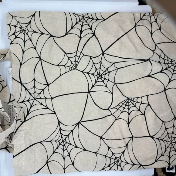 Cobweb Tote Bag spiders web Halloween gothic spider shopping bag - Picture 3 of 12